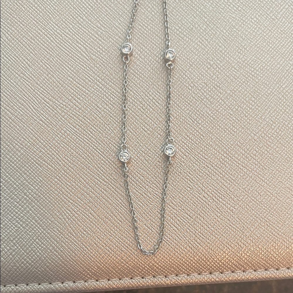 Joseph Esposito 925 Silver CZ Necklace - Picture 6 of 6